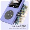 imageAGPTEK A02 MP3 Player with Bluetooth 53 18 inch Screen Portable Music Player with Speaker FM Radio Voice Recorder Supports Expanded Up to 128GBBlack 32GBPurple