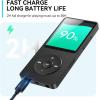 imageAGPTEK A02 MP3 Player with Bluetooth 53 18 inch Screen Portable Music Player with Speaker FM Radio Voice Recorder Supports Expanded Up to 128GBBlack 32GBBlack