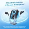 imageAGPTEK IPX8 Waterproof Mp3 Player with Screen MultiFunctional Clip Music Player with Waterproof Headphones for Surfing Swimming Water Sports