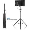 imageAGPTEK Microphone Wind Screen Bracket Stand with Adjustable and NonSlip Tripod Base Suit for Large Microphone Isolation Shield  Black
