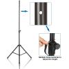 imageAGPTEK Microphone Wind Screen Bracket Stand with Adjustable and NonSlip Tripod Base Suit for Large Microphone Isolation Shield  Black