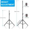 imageAGPTEK Microphone Wind Screen Bracket Stand with Adjustable and NonSlip Tripod Base Suit for Large Microphone Isolation Shield  Black