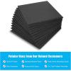 imageAcoustic Panel AGPTEK 12 Packs Acoustic Absorption Panels 12X12X04 Inches Sound Insulation Panels Beveled Edge Tiles High Density Acoustic Sound Absorbing Panels Great for Home ampamp OfficesBlack