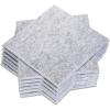 imageAcoustic Panel AGPTEK 12 Packs Acoustic Absorption Panels 12X12X04 Inches Sound Insulation Panels Beveled Edge Tiles High Density Acoustic Sound Absorbing Panels Great for HomeampampOfficesSliver Grey