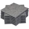 imageAcoustic Panel AGPTEK 12 Packs Acoustic Absorption Panels 12X12X04 Inches Sound Insulation Panels Beveled Edge Tiles High Density Acoustic Sound Absorbing Panels Great for Home ampamp OfficesDeep Grey