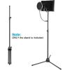 imageMicrophone Stand AGPTEK Condenser Microphone Stand with NonSlip Feet Adjustable Height ampamp Foldable Design 3346689 inches Suitable for Supporting Acoustic Isolation Shield in Studio Black