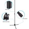 imageMicrophone Stand AGPTEK Condenser Microphone Stand with NonSlip Feet Adjustable Height ampamp Foldable Design 3346689 inches Suitable for Supporting Acoustic Isolation Shield in Studio Black