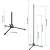 imageMicrophone Stand AGPTEK Tripod Microphone Stand with NonSlip Feet Stable Tripod Foldable Design ampamp Adjustable Height 322863 inches Great for Supporting Acoustic Isolation Shield