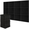 image2quotx12quotx12quot Sound Proof Padding AGPTEK 12 Packs Acoustic Foam Panels Sound Absorbing Foam for Recording Studio TV Room Kids Room Office and Podcast Recording Black