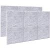 imageAcoustic Panel AGPTEK 12 Packs Acoustic Absorption Panels 12X12X04 Inches Sound Insulation Panels Beveled Edge Tiles High Density Acoustic Sound Absorbing Panels Great for HomeampampOfficesSliver Grey