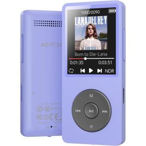 imageAGPTEK A02 MP3 Player with Bluetooth 53 18 inch Screen Portable Music Player with Speaker FM Radio Voice Recorder Supports Expanded Up to 128GBBlack 32GBPurple