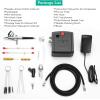 imageAGPTEK Airbrush 28PSI Airbrush with Air Compressor Portable Airbrush Kit for Cake Decorating Craft Tools Makeup Painting and Manicure