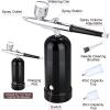 imageAGPTEK Airbrush Airbrush Kit Air Brush PenMini Air Compressor Airbrush Kit USB Rechargeable and Portable Airbrush Gun for Make up Tattoo Nail Art Cake Face Paint and Model Painting Black
