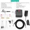 imageAGPTEK Airbrush Kit Bundle with Portable Spray Shelter Portable Airbrush Gun for Make up Tattoo Nail Art Cake Face Paint and Model Painting