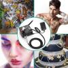 imageAGPTEK Airbrush Kit Bundle with Portable Spray Shelter Portable Airbrush Gun for Make up Tattoo Nail Art Cake Face Paint and Model Painting