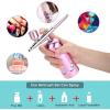 imageAGPTEK Rechargeable Airbrush Kit Bundle with Portable Spray Shelter Portable Airbrush Gun for Make up Tattoo Nail Art Cake Face Paint and Model Painting Pink