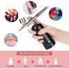 imageAGPTEK Rerchargeable Airbrush Kit Bundle with Spary Booth Kit for Painting Crafts Nails Art Cakes TShirts and Hobby Black