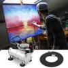 imageAir Compressor AGPTEK Airbrush Compressor Professional Airbrushing Paint System Upgraded Airbrush Compressor Kit with a 6FT Air Hose and an Airbrush Holder