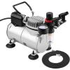 imageAir Compressor AGPTEK Airbrush Compressor Professional Airbrushing Paint System Upgraded Airbrush Compressor Kit with a 6FT Air Hose and an Airbrush Holder