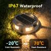 imageAGPTEK 12 Modes 9 in 1 Solar Outdoor Lights with Remote Control 12 Pack 30H RuntimeIP67 Waterproof3Ton Load Capacity RGB Color Changing Deck Lights for PatioGardenDrivewayDockStairsRectangleRound  4 Pack