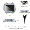 imageAGPTEK 5 in 1 Solar Driveway Lights Outdoor with Ground Spikes IP67 Waterproof Solar Lights with 5 Modes BlueWhiteWarmMixedFlashing for Deck Stairs Pathway Garden PatioHexagon 12 PackRectangle  4 Pack