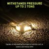 imageAGPTEK 5 in 1 Solar Driveway Lights Outdoor with Ground Spikes IP67 Waterproof Solar Lights with 5 Modes BlueWhiteWarmMixedFlashing for Deck Stairs Pathway Garden PatioHexagon 12 PackRectangle  4 Pack