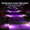 imageAGPTEK RGB Solar Deck Lights with Remote Control 4 Pack OneClick Sync Group Control amp 10 Light Modes amp RGB Chasing Outdoor Decorative Driveway Marker for Pathway Dock Step Walkway Yard Garden12 Pack