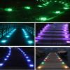 imageAGPTEK RGB Solar Deck Lights with Remote Control 4 Pack OneClick Sync Group Control amp 10 Light Modes amp RGB Chasing Outdoor Decorative Driveway Marker for Pathway Dock Step Walkway Yard Garden4 Pack