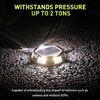 image:imageAGPTEK 5 in 1 Solar Driveway Lights Outdoor with Ground Spikes IP67 Waterproof Solar Lights with 5 Modes BlueWhiteWarmMixedFlashing for Deck Stairs Pathway Garden PatioRectangle 12 PackHexagon  4 Pack