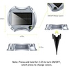 image:imageAGPTEK 5 in 1 Solar Driveway Lights Outdoor with Ground Spikes IP67 Waterproof Solar Lights with 5 Modes BlueWhiteWarmMixedFlashing for Deck Stairs Pathway Garden PatioRectangle 12 PackRectangle  4 Pack