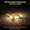 image:imageAGPTEK 5 in 1 Solar Driveway Lights Outdoor with Ground Spikes IP67 Waterproof Solar Lights with 5 Modes BlueWhiteWarmMixedFlashing for Deck Stairs Pathway Garden PatioRectangle 12 PackRectangle  12 Pack