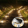 image:imageAGPTEK 5 in 1 Solar Driveway Lights Outdoor with Ground Spikes IP67 Waterproof Solar Lights with 5 Modes BlueWhiteWarmMixedFlashing for Deck Stairs Pathway Garden PatioRectangle 12 PackHexagon  12 Pack