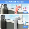 image:imageAGPTEK Portable Air Conditioner Hose Cover Insulated AC Hose Sleeve for 5 amp 59 Exhaust Hose 60AC Tube Duct Vent Wrap Easy Installation Gray