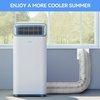 image:imageAGPTEK Portable Air Conditioner Hose Cover Zipper Insulated AC Hose Sleeve for 5 amp 59 Exhaust Hose Easy Installation 60 AC Tube Duct Vent Wrap Gray
