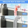 image:imageAGPTEK Portable Air Conditioner Hose Cover Zipper Insulated AC Hose Sleeve for 5 amp 59 Exhaust Hose Easy Installation 60 AC Tube Duct Vent Wrap Gray
