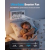 image:imageAGPTEK Register Booster Fan for 4 x 12 Register Holes Quiet Air Vent Fans with 10Speed Intelligent Thermostat amp Remote Control Heating Cooling AC Vent Fan for Room Wall Floor Ceiling410 