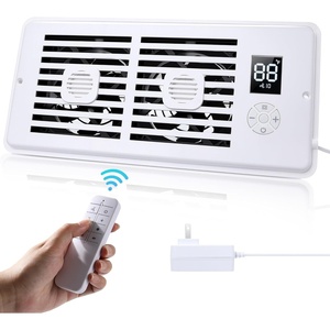image:imageAGPTEK Register Booster Fan for 4 x 12 Register Holes Quiet Air Vent Fans with 10Speed Intelligent Thermostat amp Remote Control Heating Cooling AC Vent Fan for Room Wall Floor Ceiling412 