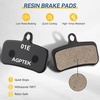 image:imageAGPTEK Bike Brake Pads HighPerformance Bicycle Brake Pad 4 Pairs Mountain Bike Pad for ShimanoTektroTRP Work EbikeMountain amp Road BikeResin