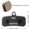 image:imageAGPTEK Bike Brake Pads HighPerformance Bicycle Brake Pad 4 Pairs Mountain Bike Pad for ShimanoTektroTRP Work EbikeMountain amp Road BikeResin