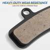 image:imageAGPTEK Bike Brake Pads HighPerformance Bicycle Brake Pad 4 Pairs Mountain Bike Pad for ShimanoTektroTRP Work EbikeMountain amp Road BikeResin