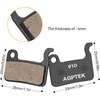 image:imageAGPTEK Bike Brake Pads HighPerformance Bicycle Brake Pad 4 Pairs SemiMetallic Bike Pad for Mountain Bike Disc Brakes Compatible with Shimano Deore XT SLX Hone Alfine SaintResin