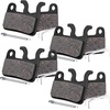 image:imageAGPTEK Bike Brake Pads HighPerformance Bicycle Brake Pad 4 Pairs SemiMetallic Bike Pad for Mountain Bike Disc Brakes Compatible with Shimano Deore XT SLX Hone Alfine SaintSemiMetallic