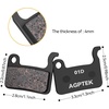 image:imageAGPTEK Bike Brake Pads HighPerformance Bicycle Brake Pad 4 Pairs SemiMetallic Bike Pad for Mountain Bike Disc Brakes Compatible with Shimano Deore XT SLX Hone Alfine SaintSemiMetallic