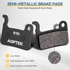 image:imageAGPTEK Bike Brake Pads HighPerformance Bicycle Brake Pad 4 Pairs SemiMetallic Bike Pad for Mountain Bike Disc Brakes Compatible with Shimano Deore XT SLX Hone Alfine SaintSemiMetallic