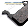 image:imageAGPTEK Bike Brake Pads HighPerformance Bicycle Brake Pad 4 Pairs SemiMetallic Bike Pad for Mountain Bike Disc Brakes Compatible with Shimano Deore XT SLX Hone Alfine SaintSemiMetallic