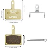 image:imageAGPTEK Bike Brake Pads HighPerformance Brake Pads Disc Brake Pads amp Spring SemiMetallicampResin for Mountain Bike Disc BrakesBike Pads Compatible with TRP Tektro Shimano Deore Br4 Pairs SemimetalGold
