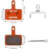 image:imageAGPTEK Bike Brake Pads HighPerformance Brake Pads Disc Brake Pads amp Spring SemiMetallicampResin for Mountain Bike Disc BrakesBike Pads Compatible with TRP Tektro Shimano Deore Br4 Pairs SemimetalOrange