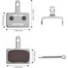 image:imageAGPTEK Bike Brake Pads HighPerformance Brake Pads Disc Brake Pads amp Spring SemiMetallicampResin for Mountain Bike Disc BrakesBike Pads Compatible with TRP Tektro Shimano Deore Br4 Pairs SemimetalSilver