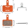 image:imageAGPTEK Bike Brake Pads HighPerformance Brake Pads Disc Brake Pads amp Spring SemiMetallicampResin for Mountain Bike Disc BrakesBike Pads Compatible with TRP Tektro Shimano Deore Br4 Pairs ResinOrange