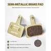 image:imageAGPTEK Bike Brake Pads HighPerformance Brake Pads Disc Brake Pads amp Spring SemiMetallicampResin for Mountain Bike Disc BrakesBike Pads Compatible with TRP Tektro Shimano Deore Br4 Pairs SemimetalGold